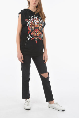 Sleeveless FELICIANA Printed Hoodie
