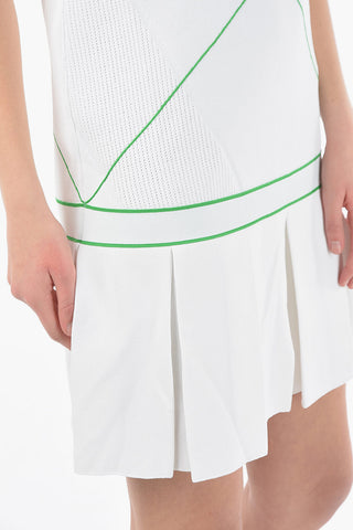 Square Neckline Mini Tennis Dress