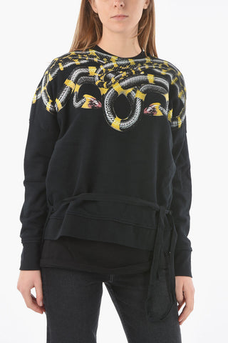Printed JOSEFINA Crewneck Sweatshirt With Side Slits