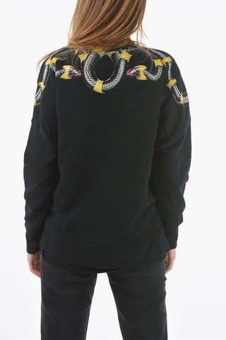Printed JOSEFINA Crewneck Sweatshirt With Side Slits
