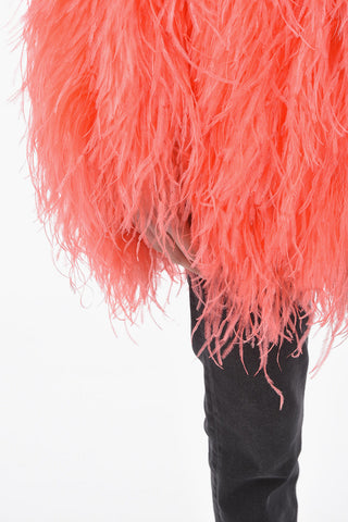 Feather Jacket with Hook Closure