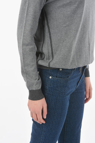 Hooded LUXURY Sweater with Perforated Details