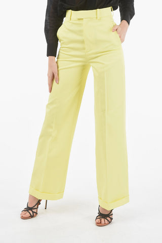 Cargo Cotton Trousers with Pleats