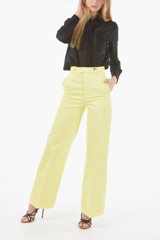 Cargo Cotton Trousers with Pleats