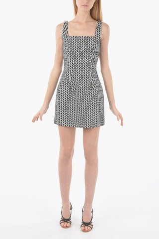 Vestito Bodycon Senza Maniche A Fantasia