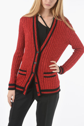 2 Pocket Lurex Cardigan