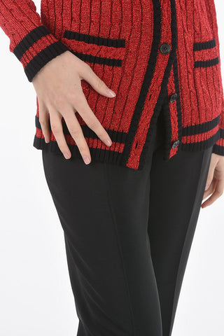 2 Pocket Lurex Cardigan