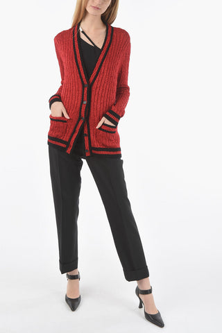 2 Pocket Lurex Cardigan