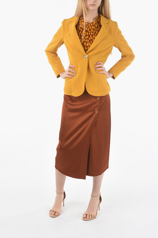 Teck Fabric Solid Color JILLIAN Blazer