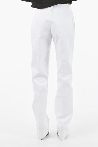 Tailored Trousers with Side Bellows Pockets and Pleats