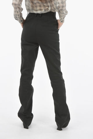 Pantaloni in Denim a Vita Alta