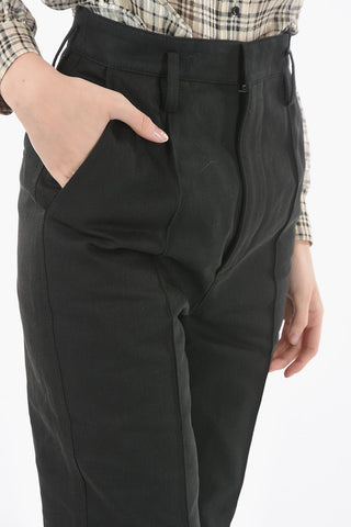 Pantaloni in Denim a Vita Alta