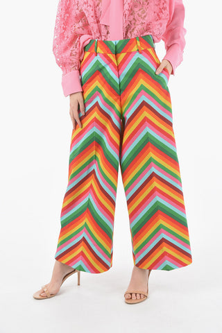 Multicolor Cropped Pants