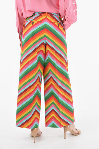Multicolor Cropped Pants