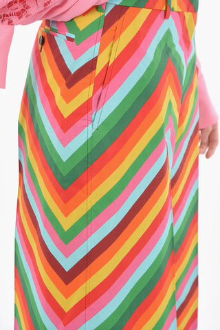 Multicolor Cropped Pants