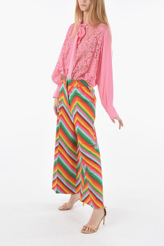 Multicolor Cropped Pants