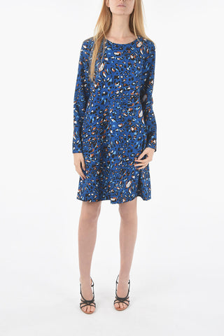 Animal Patterned ANA Dress with Zip on the Back