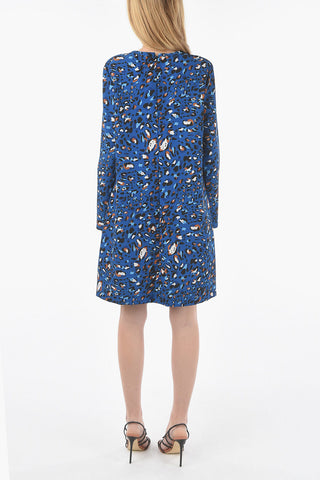 Animal Patterned ANA Dress with Zip on the Back