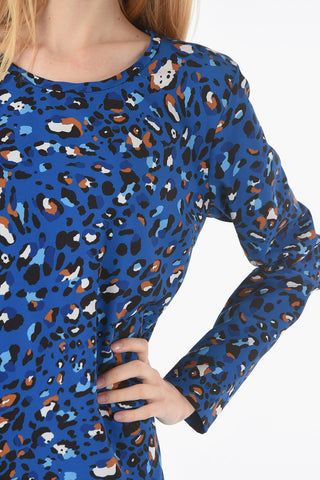Animal Patterned ANA Dress with Zip on the Back
