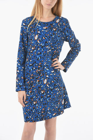 Animal Patterned ANA Dress with Zip on the Back