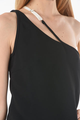Viscose-blend One-shoulder Top