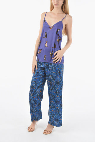 Top TONYA in Satin Stampato