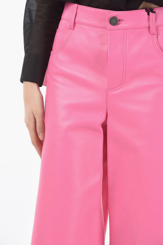 Lamb Skin Five Pockets Shorts