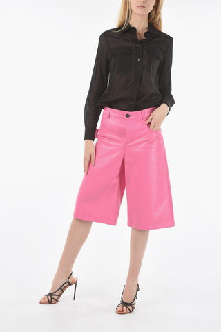 Lamb Skin Five Pockets Shorts