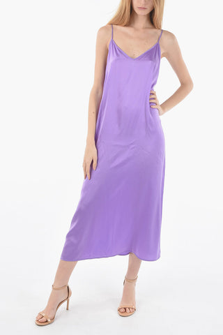 Solid Color Silk ABBY Maxi Slip Dress