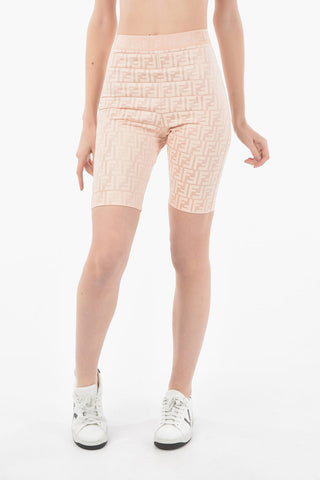 All over Logo Printed GRACE Biker Shorts