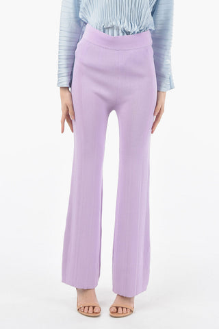 Ribbed High Waist SOLAIMA Boot Cut Pants