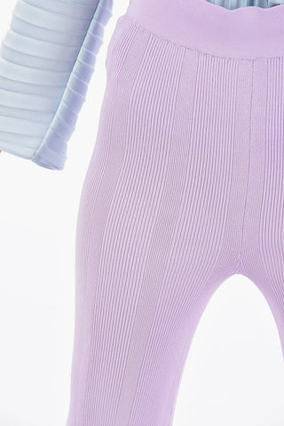 Ribbed High Waist SOLAIMA Boot Cut Pants