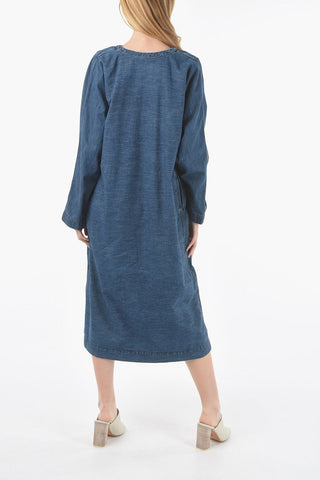 Denim Long Tunic Dress