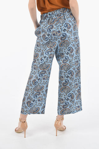 Paisley Patterned Silk PENELOPE Pants