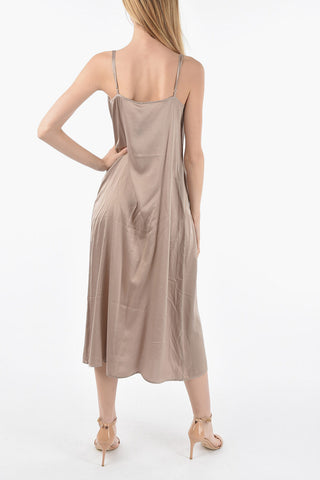 Solid Color Silk ABBY Maxi Slip Dress