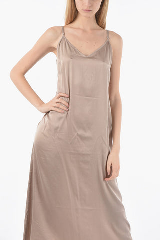 Solid Color Silk ABBY Maxi Slip Dress