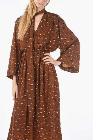 All Over Printed AMBRA Maxi Dress