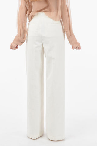 High Waist Denim Palazzo Pants