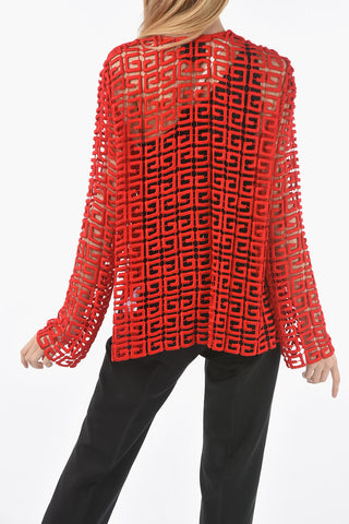 Guipure Viscose-blend 4G-monogram Jacket