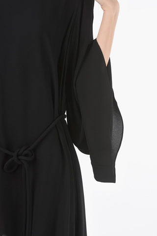 Bat-wing Sleeve Jewel Detail Short Dress