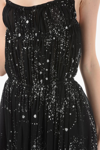Glitter Details Splatter Mini Dress