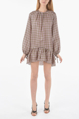 Houndstooth patterned ALYSSA Dress