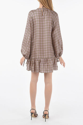 Houndstooth patterned ALYSSA Dress