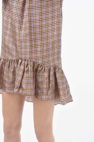 Houndstooth patterned ALYSSA Dress