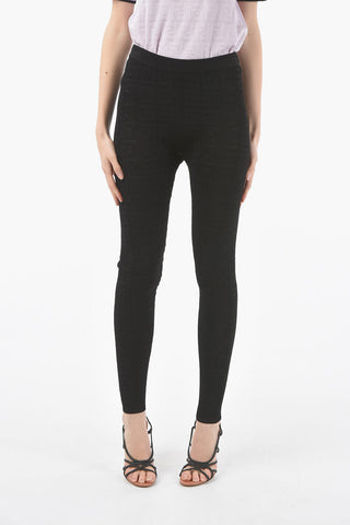 4G-Monogram Jacquard Leggings