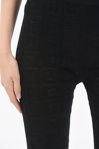 4G-Monogram Jacquard Leggings
