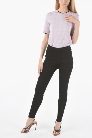 4G-Monogram Jacquard Leggings