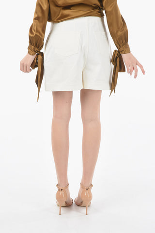 Pleated High Waisted Shorts