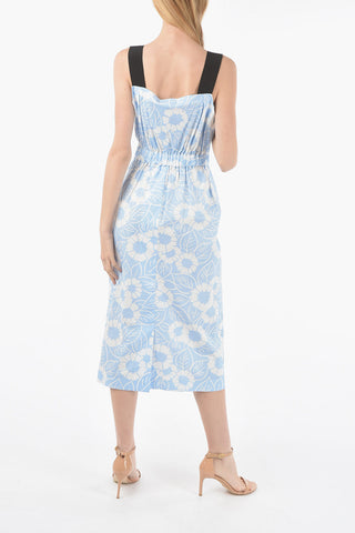 Floral Printed Popeline Cotton Dress