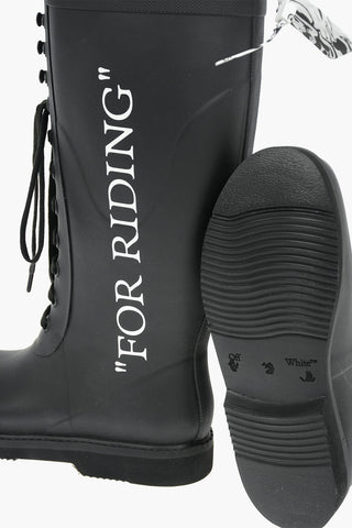 Lace-up FOR RIDING Leather Under the Knee Boots